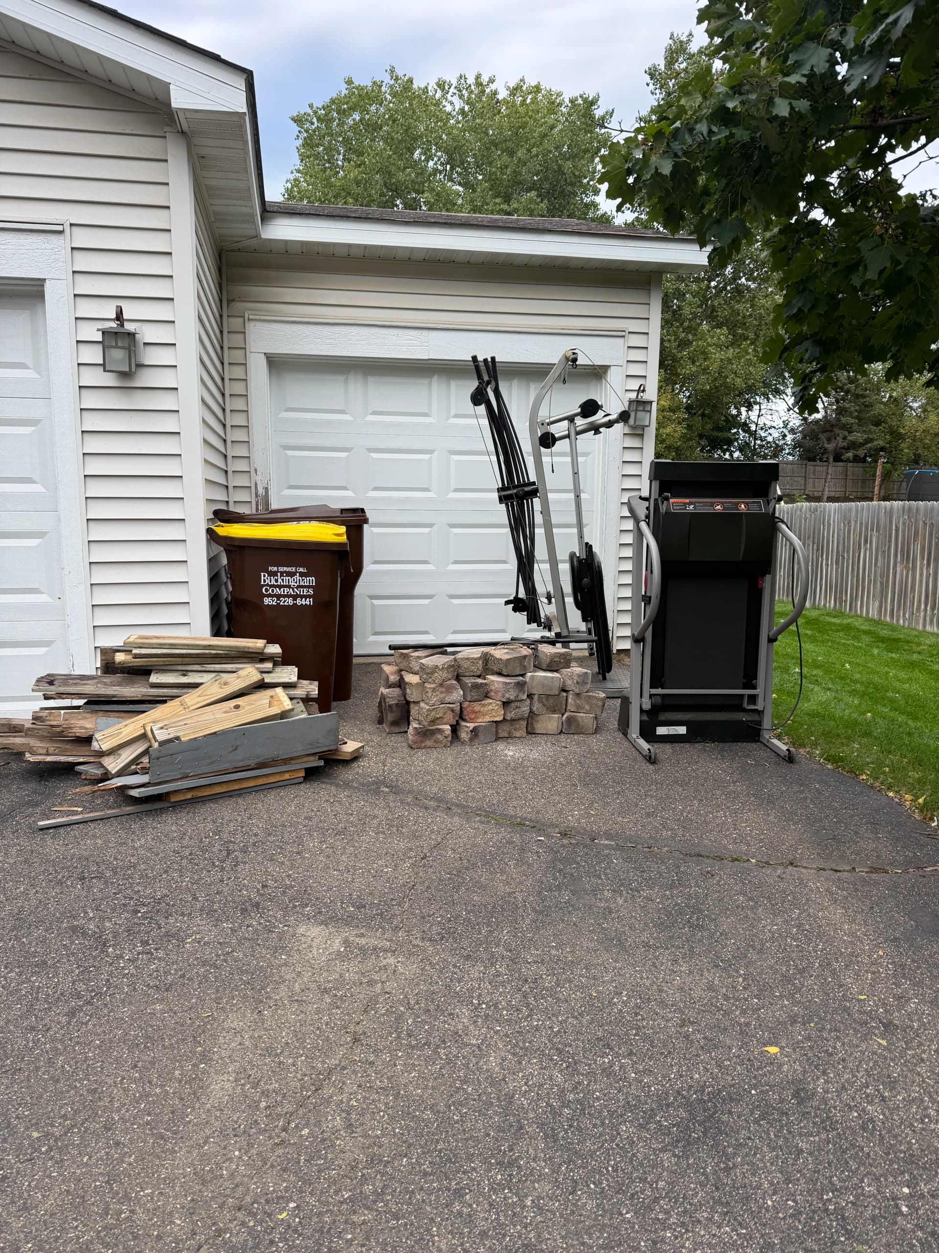 Driveway Junk Pile Cleared Out in Lakeville image